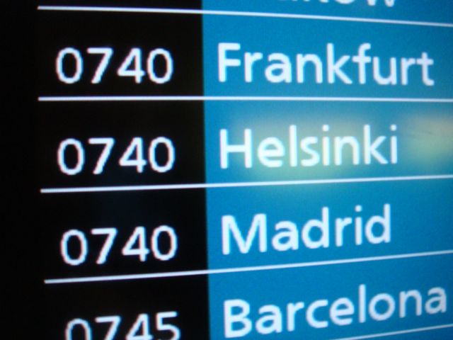 European flight schedule