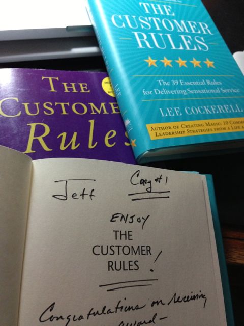 Three unique copies The Customer Rules, by Lee Cockerell