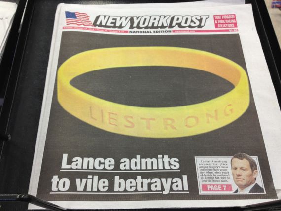New York Post Lance Armstrong confession