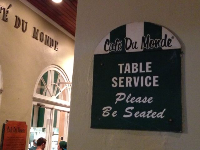 Business travelers to New Orleans often make the trek to Cafe Du Monde