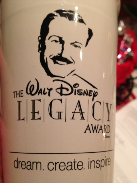 Walt Disney Legacy Award coffee mug