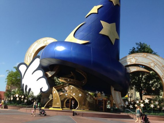 Sorcerer Mickey's iconic hat at Disney's Hollywood Studios
