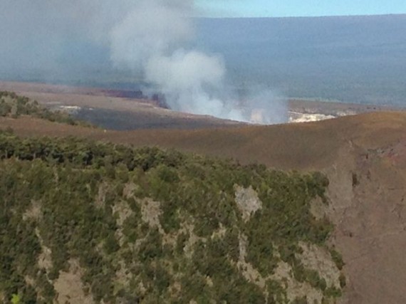 view of Kilauea Iki volcano