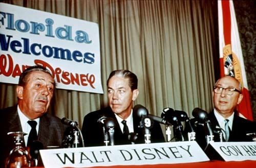 Walt Disney, Hayden Burns, Roy O. Disney coming clean about their huge land purchase