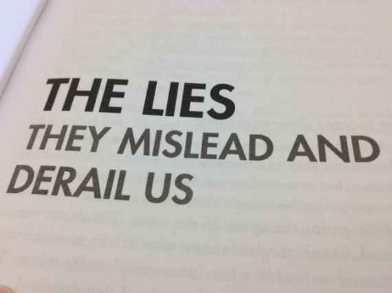 Quote from leadership book about lies