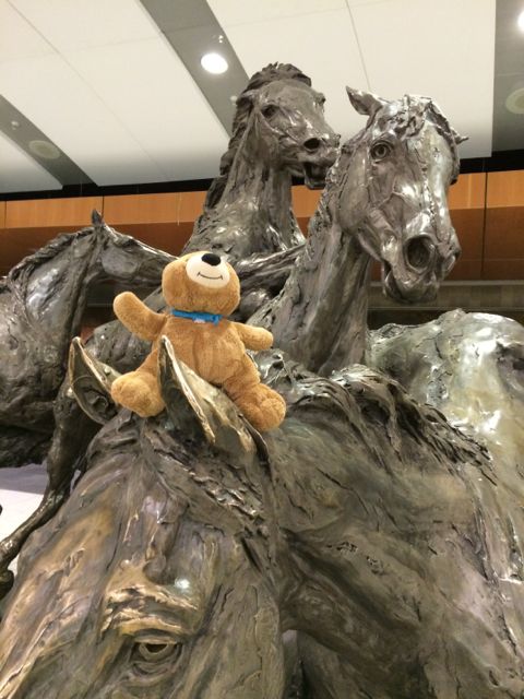 Calgary International Airport horse sculpture
