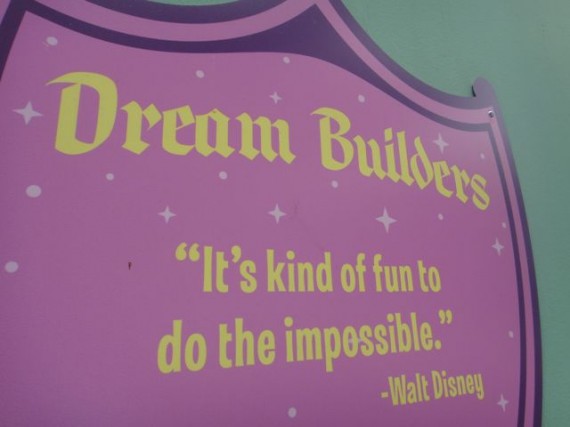 Walt Disney World Sign with Walt Disney quote
