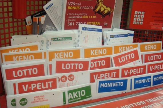 Finland lottery stand