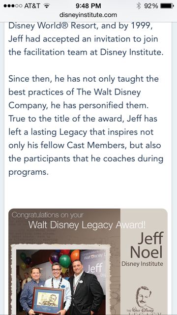 Walt Disney Legacy Award recipients