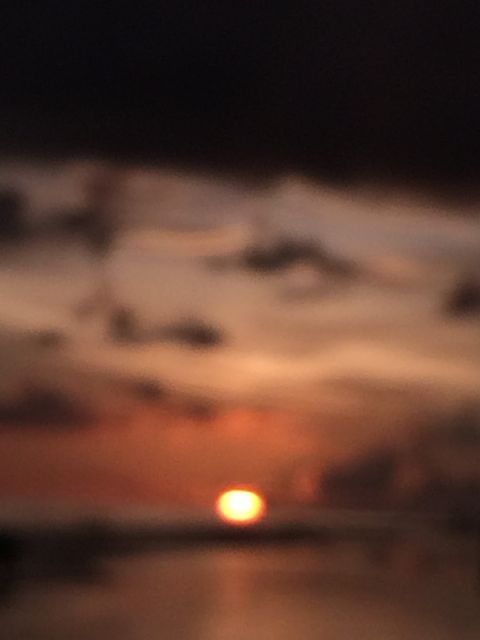 Blurry Sanibel sunset photo