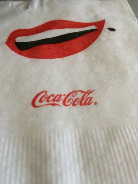 Coca Cola napkin