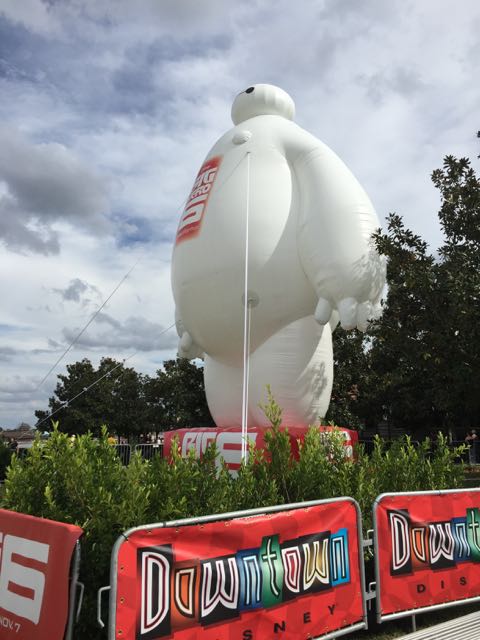 Big Hero 6 inflatable balloon at Downtown Disney
