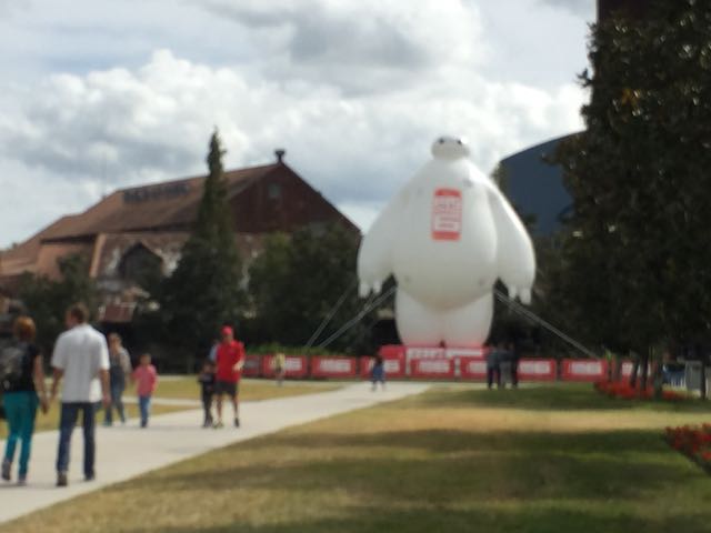 Big Hero 6 inflatable balloon at Downtown Disney