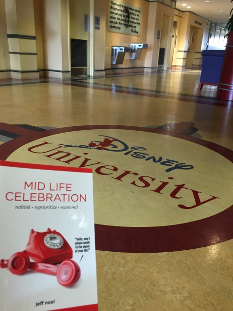 Mid Life Celebration book at Disney University