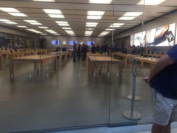 Apple Store pre-opening staff meeting