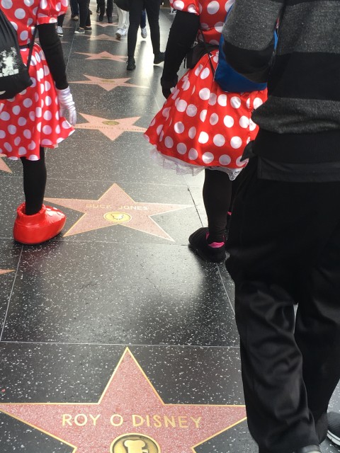 Fake Disney Characters on Hollywood Blvd