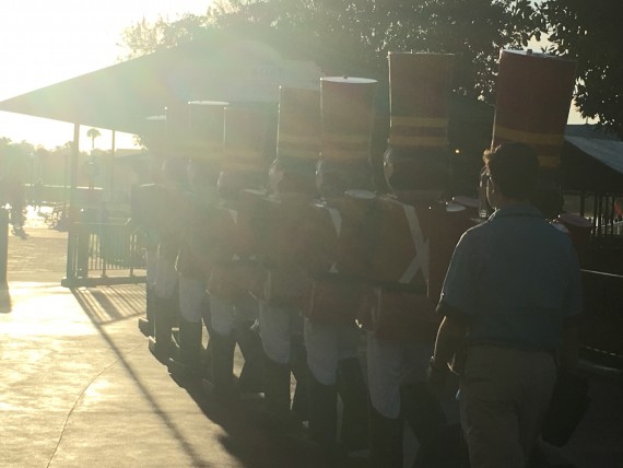 Disney's Toy Soldiers marching at Christmas