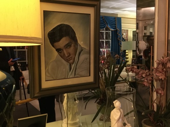 Elvis portrait in his living room