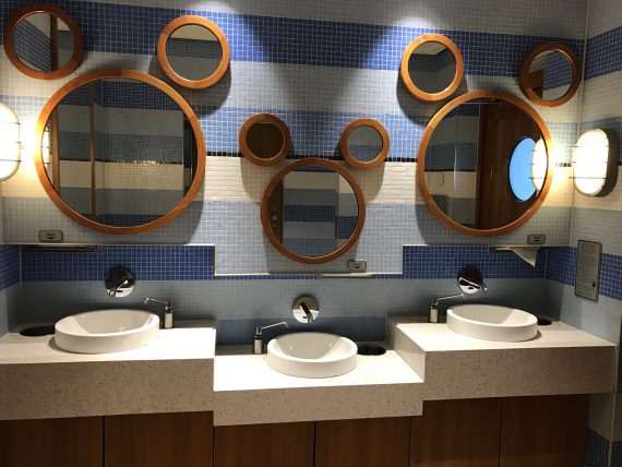 Disney Cruiseline bathroom mirrors