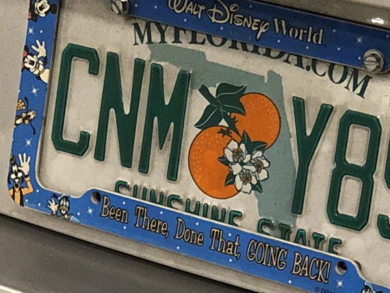 Disney license plate