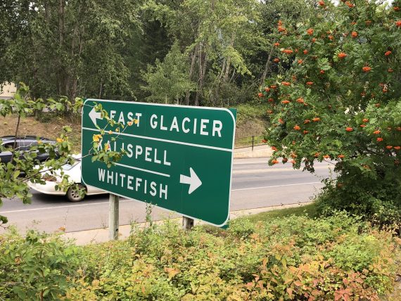 West Glacier road signs