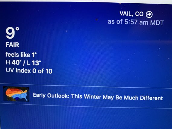 Vail weather
