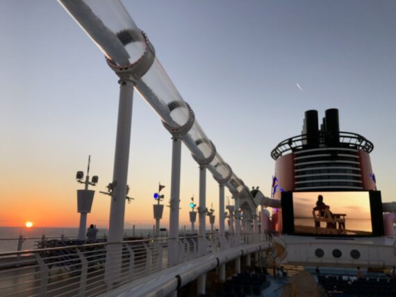 
Disney cruise ship at sunrise
