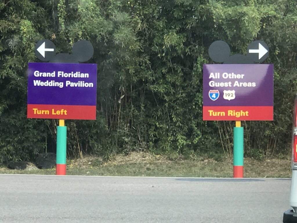 Disney traffic signs