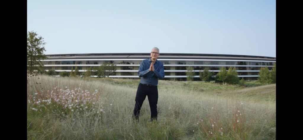 Tim Cook at Apple HQ