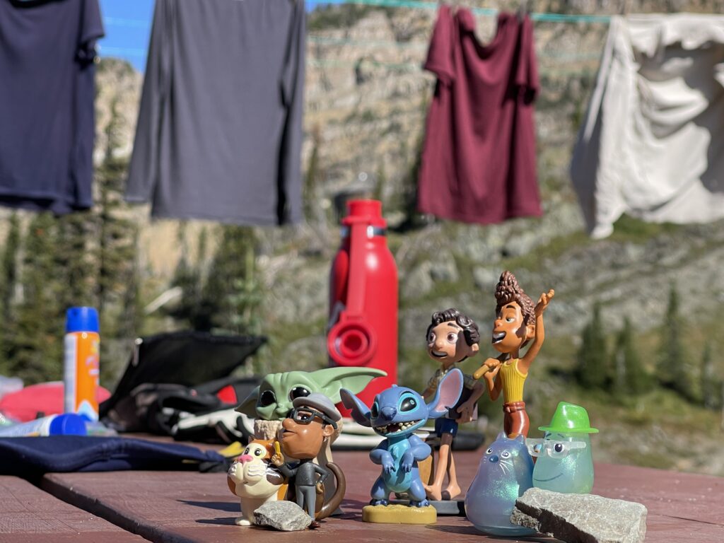 Disney Pixar toys on a table