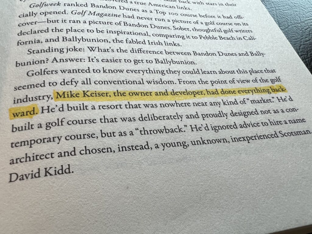 page from a book with one sentence highlighted in yellow