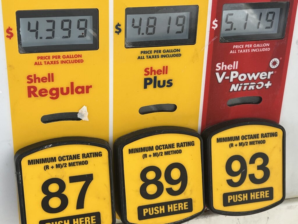 gas pump prices