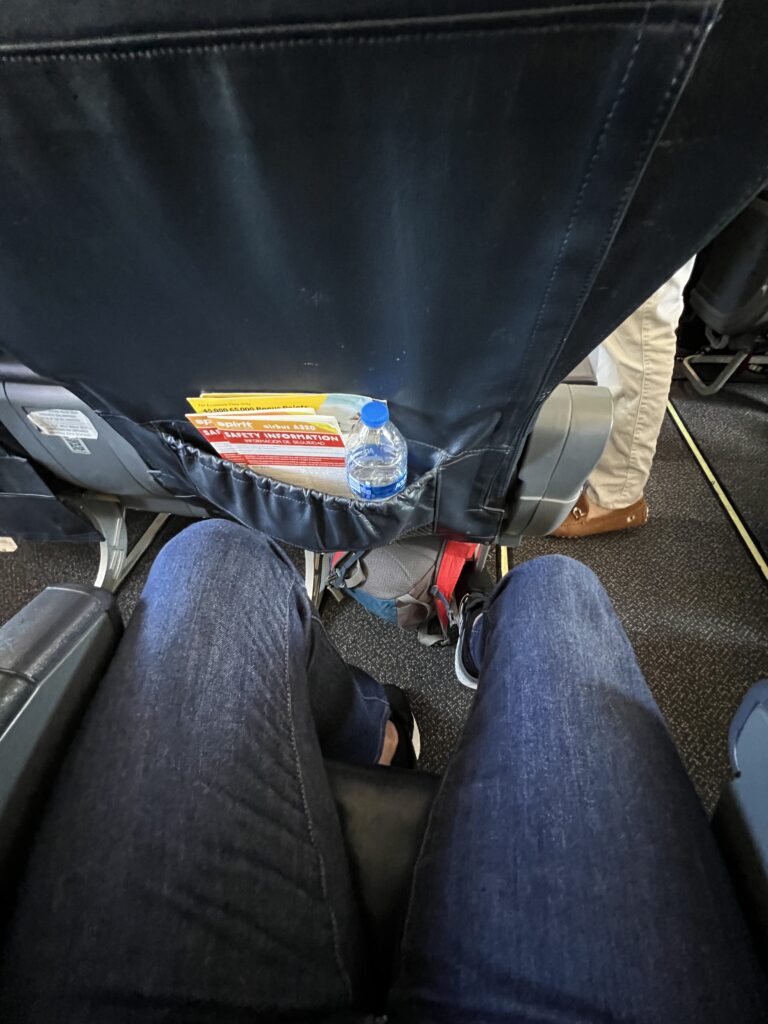 Photo view of airplane seat