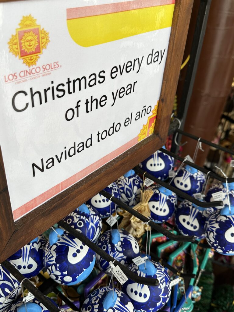 Christmas Shopping display