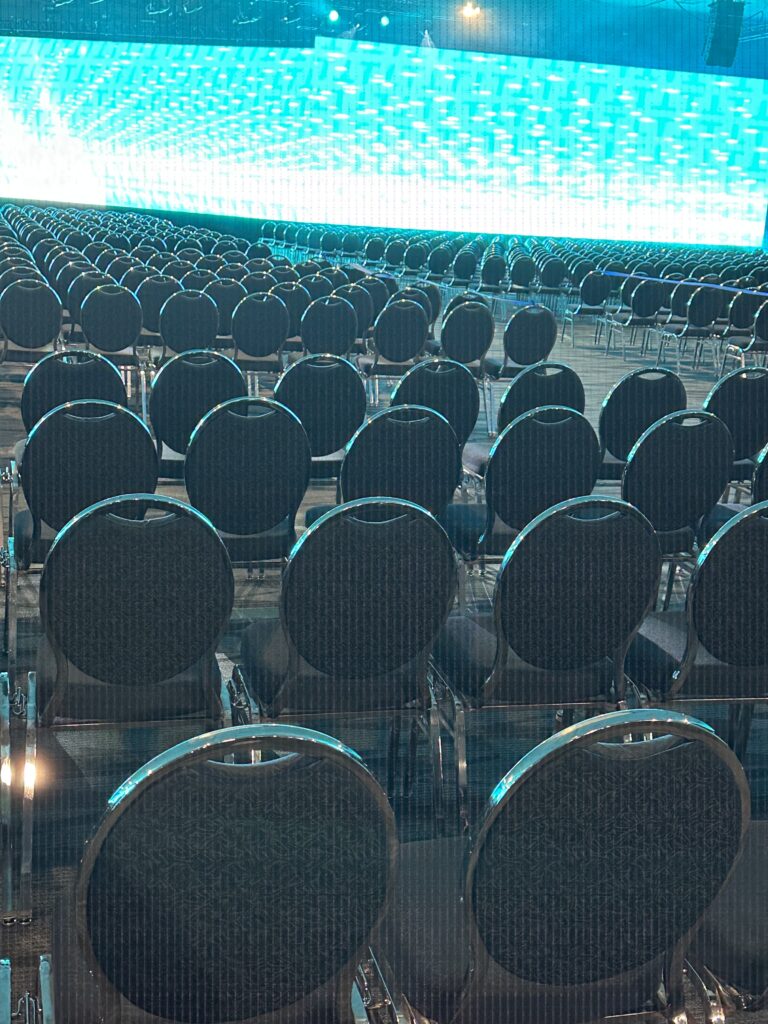 Anaheim Convention Center ballroom for 5,000