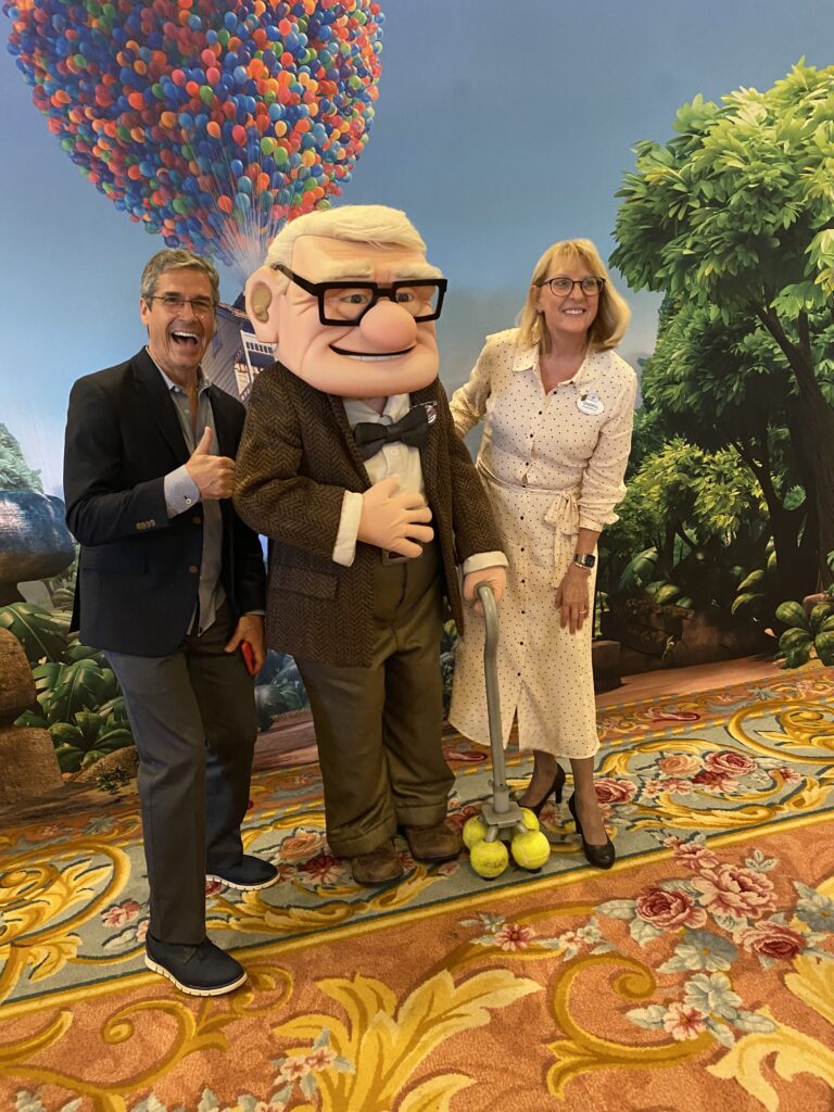 Disney Executive retirement celebration with Carl from UP