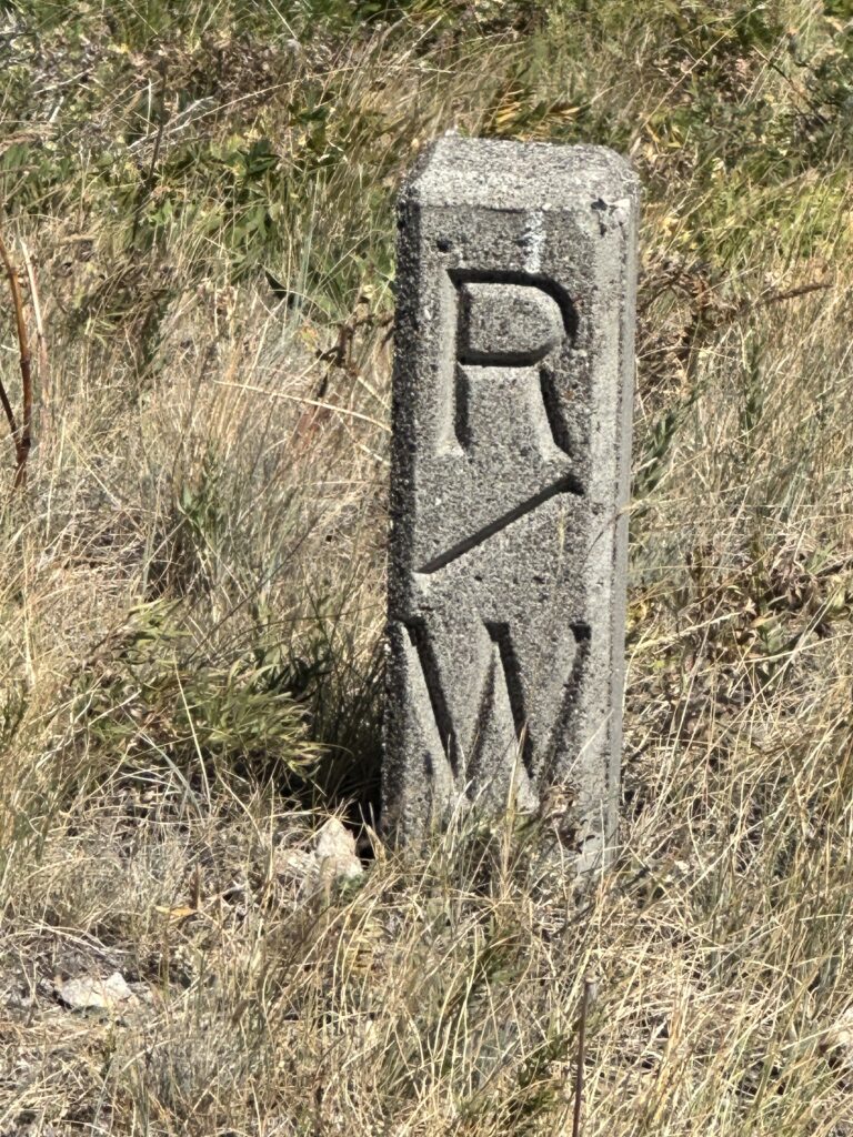 Cement property marker