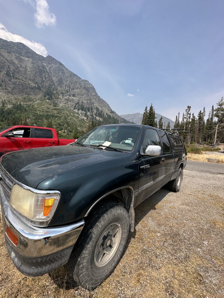 Truck in the mountains 