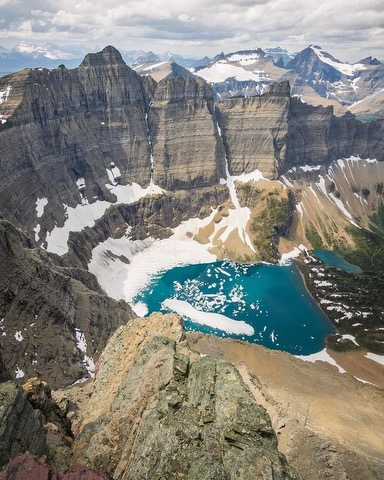 mountains and lake