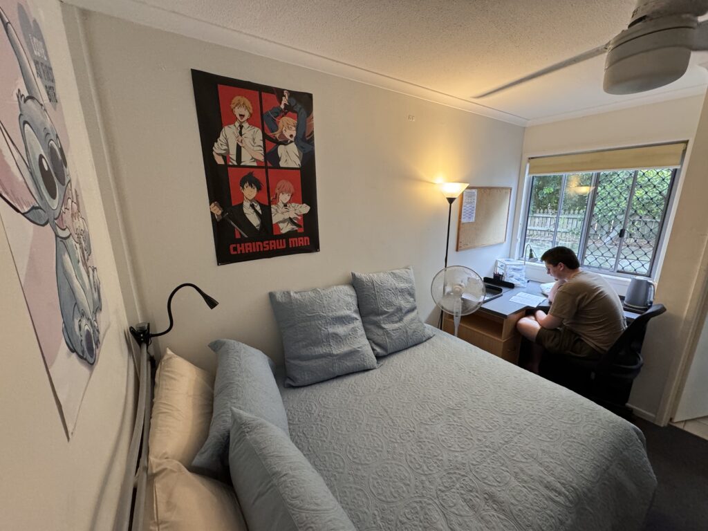 college apartment bedroom