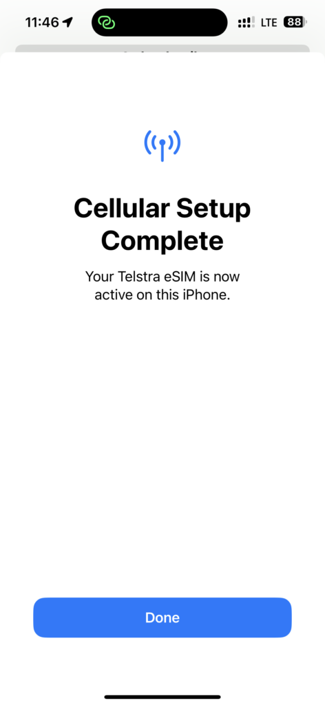 Australian cellular website screenshot