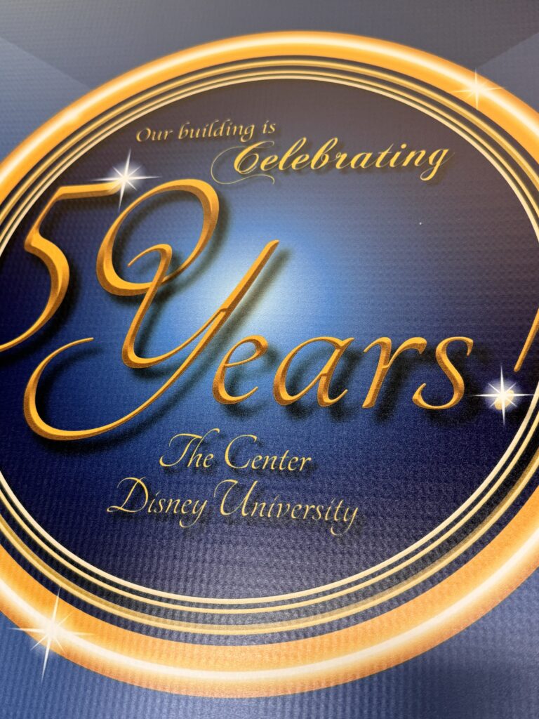 Disney University 50th anniversary logo