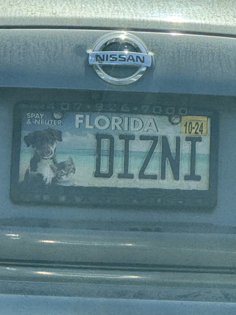 vanity license plate