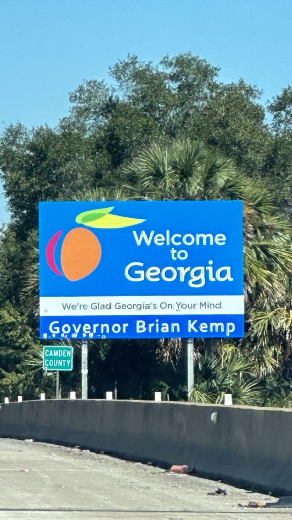 welcome to Georgia sign