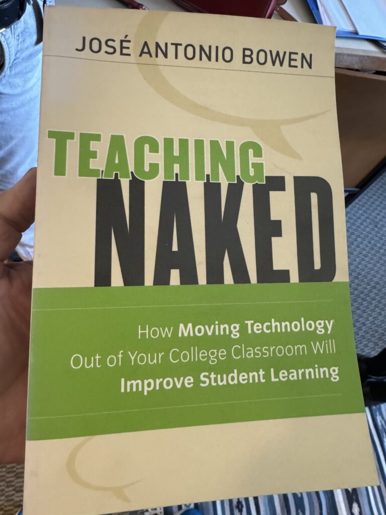 Book entitled, teach naked