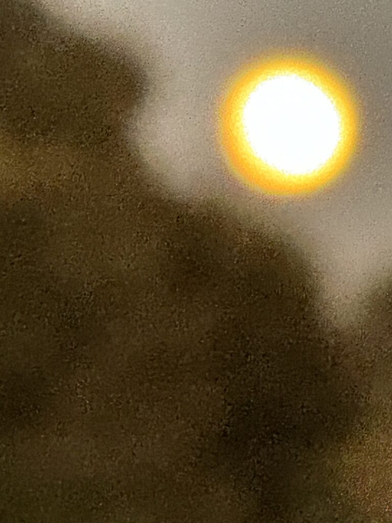 Moon unfocused from iPhone