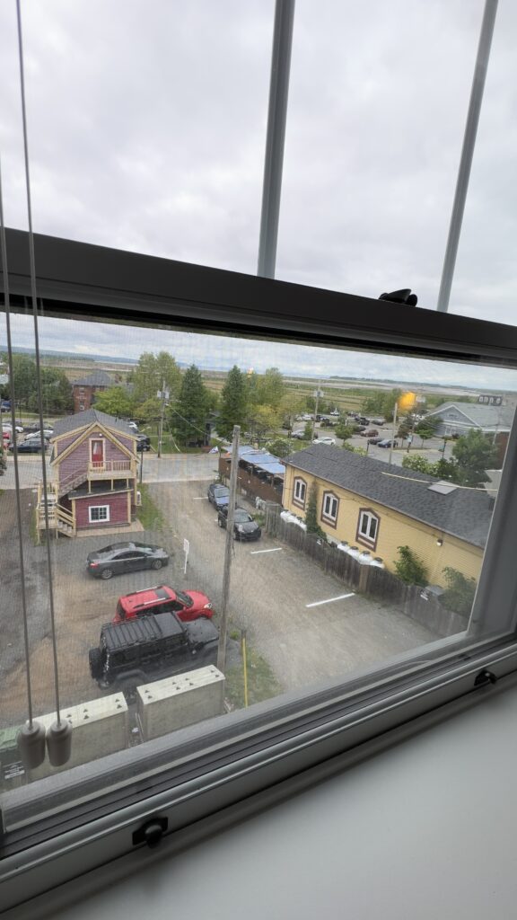 View from third-floor apartment window