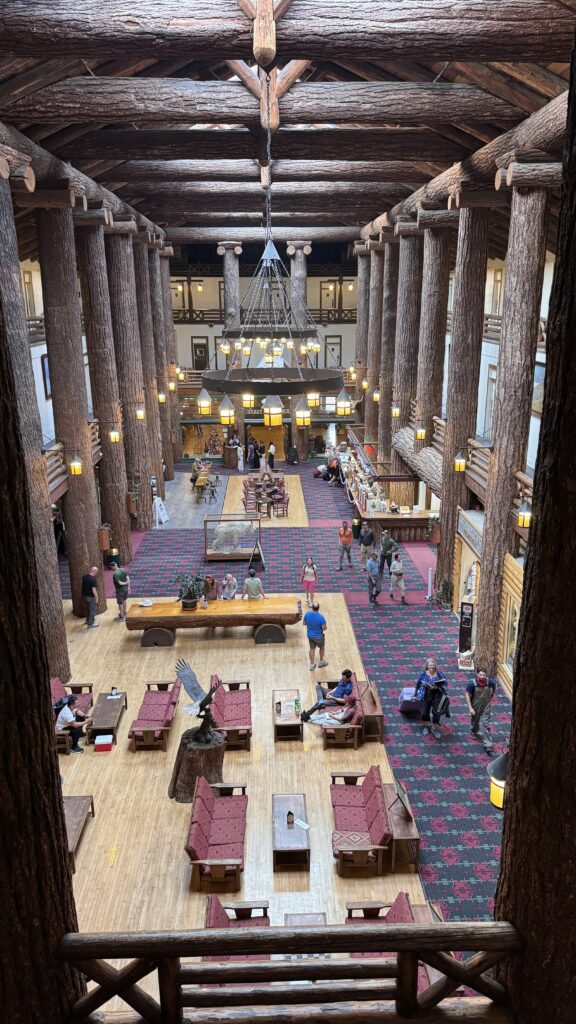 National park Lodge lobby