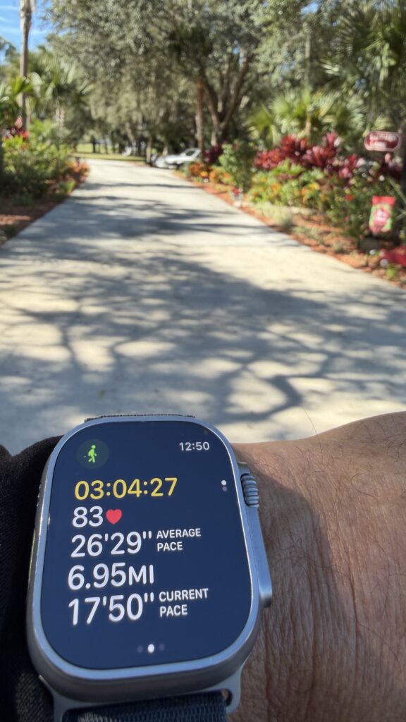 Apple Watch at a driveway