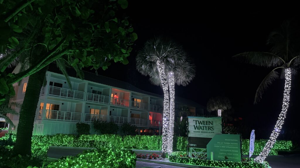 beach resort at Christmas 